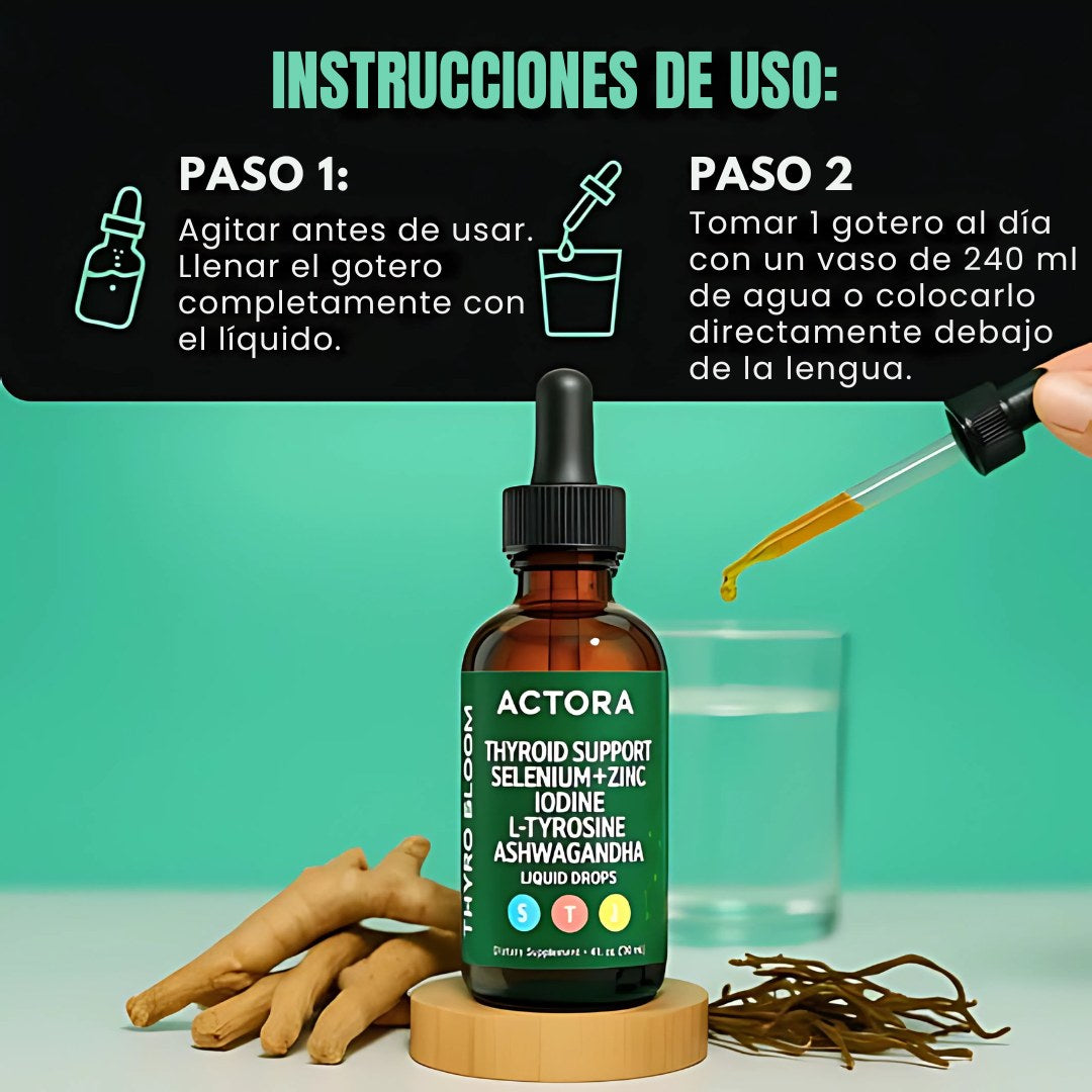 Actora – Gotas para las Tiroides (Estrés, Cansancio, +Bienestar General)